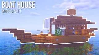 Minecraft  How to build a Boat House  Small amp Simple [upl. by Decato]