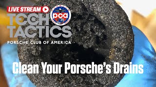 Don’t flood your Porsche — how to clear drain tubes Tech Tactics LIVE [upl. by Profant457]