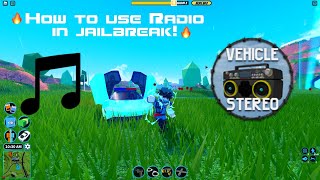 How to use the Jailbreak Radio Gamepass the right way  Roblox [upl. by Arocat]