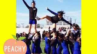 Funny Cheerleading Fails Thatll Make You Cry Laughing 😂 [upl. by Arymahs261]