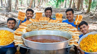 MISAL PAV  Kolhapuri Misal Pav Recipe  Street Food  Village Rasoi [upl. by Anifur]