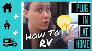 HOW TO PLUG IN AN RV AT HOME  RV HOOKUP  ELECTRICITY [upl. by Melbourne452]