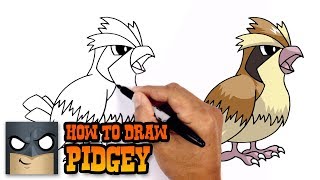 How to Draw Pokemon  Pidgey  Step by Step [upl. by Reltuc]