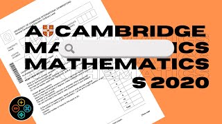 ALevel Pure Mathematics May June 2020 Paper 33 970933 [upl. by Obadias]