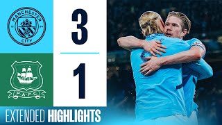 Extended Highlights  Man City 31 Plymouth  OReilly brace amp De Bruyne goal into FA Cup Quarters [upl. by Eerac]