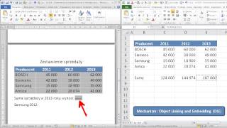 excel169  Odniesienia do komórek Excela w Wordzie [upl. by Ynove]