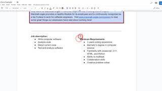 Google Docs  How to Section a Page into Columns [upl. by Giovanna]