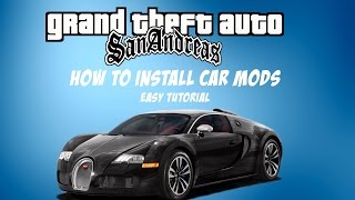 How to Install Car Mods In GTA San Andreas Easiest Way [upl. by Notlil]