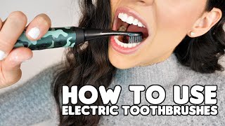 How To Use An Electric Toothbrush Correctly [upl. by Azalea58]