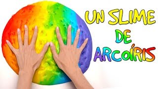 Cómo hacer un Slime Arcoíris🌈💩 [upl. by Haggerty280]