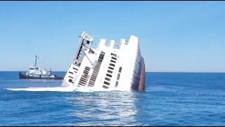 Sinking MV Twin Capes  Cape May Ferry [upl. by Zahara]