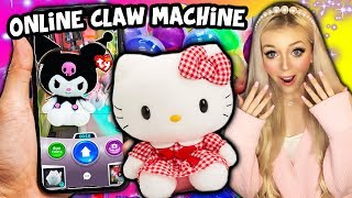 I PLAYED A ONLINE CLAW MACHINE AND WON REAL PRIZES OMG ONLINE ARCADE [upl. by Llezniuq]