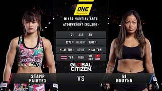 Stamp Fairtex vs Bi Nguyen  Full Fight Replay [upl. by Scammon]