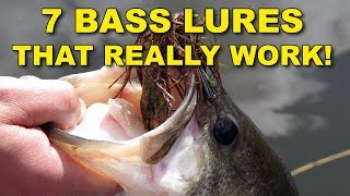 7 Best Bass Lures That Work Year Round  Bass Fishing [upl. by Eniwtna]