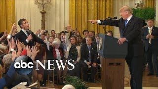 Trump has testy exchange with reporters at White House [upl. by Alanah]