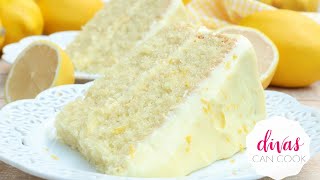 Lemon VELVET Cake w Lemon Cream Cheese Frosting [upl. by Barcot]