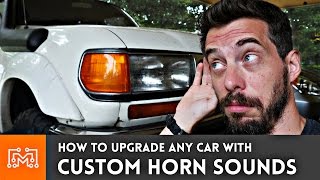 Add Custom Horn Sounds to ANY CAR  HowTo  I Like To Make Stuff [upl. by Ailemak]