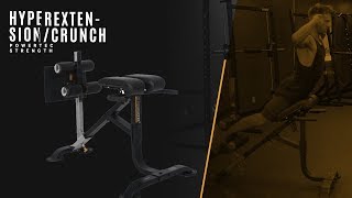 Powertec Dual HyperextensionCrunch  All Exercises [upl. by Sharpe]