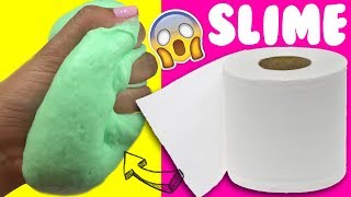 PROBANDO SLIME 💦 CON PAPEL DE BAÑO SIN PEGAMENTO [upl. by Tamanaha]