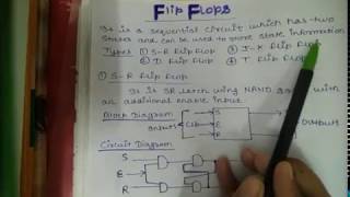 Flip flops in Digital Electronics [upl. by Pejsach936]