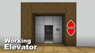 Minecraft How to make a working Elevator easy [upl. by Felt911]