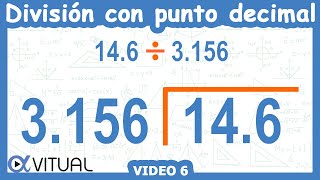 ➗ Cómo hacer una DIVISIÓN con PUNTO DECIMAL AFUERA Y ADENTRO [upl. by Leciram]