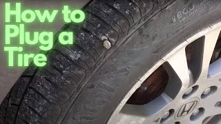 How to Plug a Tire [upl. by Nylcaj673]