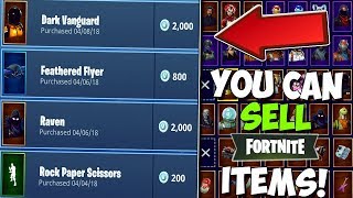 How To SELLREFUND Items amp Skins In Fortnite Battle Royale For V BUCKS [upl. by Nnaael]