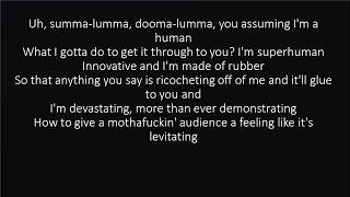 RAP GOD FAST PART  EMINEM LYRICS [upl. by Ynohtnaluap]