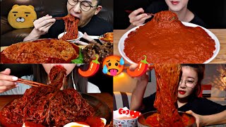 SPICIEST COLD NOODLES VS MUKBANGERS🌶️🔥🥵 [upl. by Anale]