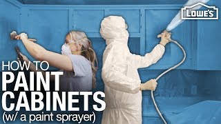 How To Paint Cabinets with a Paint Sprayer [upl. by Yema601]