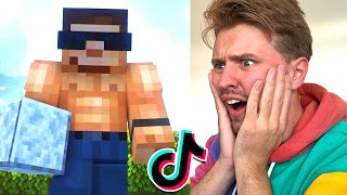 REACTING To Minecraft FAN EDITS [upl. by Armin]