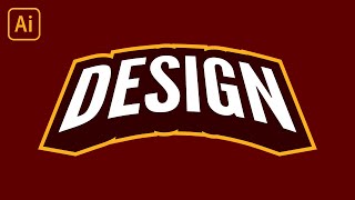 Create 3D Text Emblems with Illustrator [upl. by Sikram372]