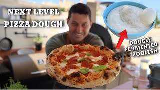 HOW TO MAKE NEXT LEVEL PIZZA DOUGH  DOUBLE FERMENTED  POOLISH [upl. by Anaidirib147]