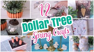 12 Best Dollar Tree DIY Spring Easter Crafts [upl. by Killigrew707]