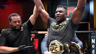 Crowning Moment Francis Ngannou Wins UFC Heavyweight Title 👑 [upl. by Minton79]