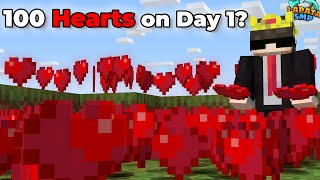 How I Collected 100 Hearts on the 1st Day of Lapata SMP [upl. by Alair620]