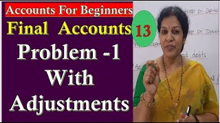 35 quotFinal Accounts Problem 1quot With Adjustments [upl. by Cromwell]