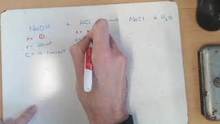 Titration calculation 1 NaOH Vs HCl [upl. by Schilt]