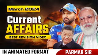 MARCH 2024 CURRENT AFFAIRS ANIMATED  Parmar SSC [upl. by Kent]