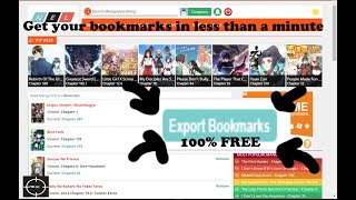 How to Export your Manganelo MangakakalotManganato or Mang4life Bookmarks in less than 2 minutes [upl. by Akiret87]