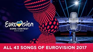 RECAP All the songs of the 2017 Eurovision Song Contest [upl. by Ibur23]