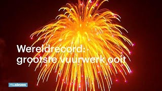 Wereldrecord vuurwerk van 1000 kilo  RTL NIEUWS [upl. by Sillert]