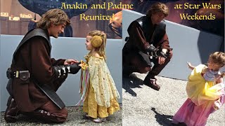 Anakin Skywalker and Padme Reunited at Star Wars Weekends [upl. by Bible494]