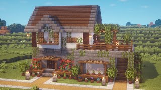 Minecraft  How to Build a Farmhouse  Tutorial [upl. by Azeria]