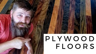 How To  PLYWOOD FLOORING  DIY  start to finish [upl. by Ayocat]