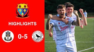 Caerleon 05 Cwmbrân Town  Gwent FA Senior cup  Quarter final highlights [upl. by Harobed104]