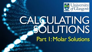 Preparing Solutions  Part 1 Calculating Molar Concentrations [upl. by Vernier935]