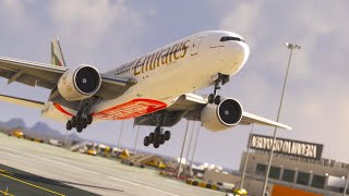 BOEING 777 SHOCKER LANDING at Funchal Airport [upl. by Greyson]