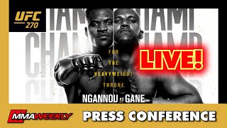 UFC 270 PRESS CONFERENCE Francis Ngannou vs Ciryl Gane [upl. by Jilli]